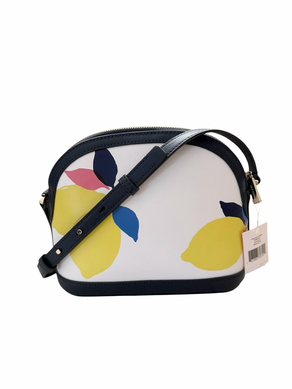 🍋 Kate Spade Sylvia Lemon Zest Dome Crossbody NWT 🍋 Navy - Picture 2 of 5